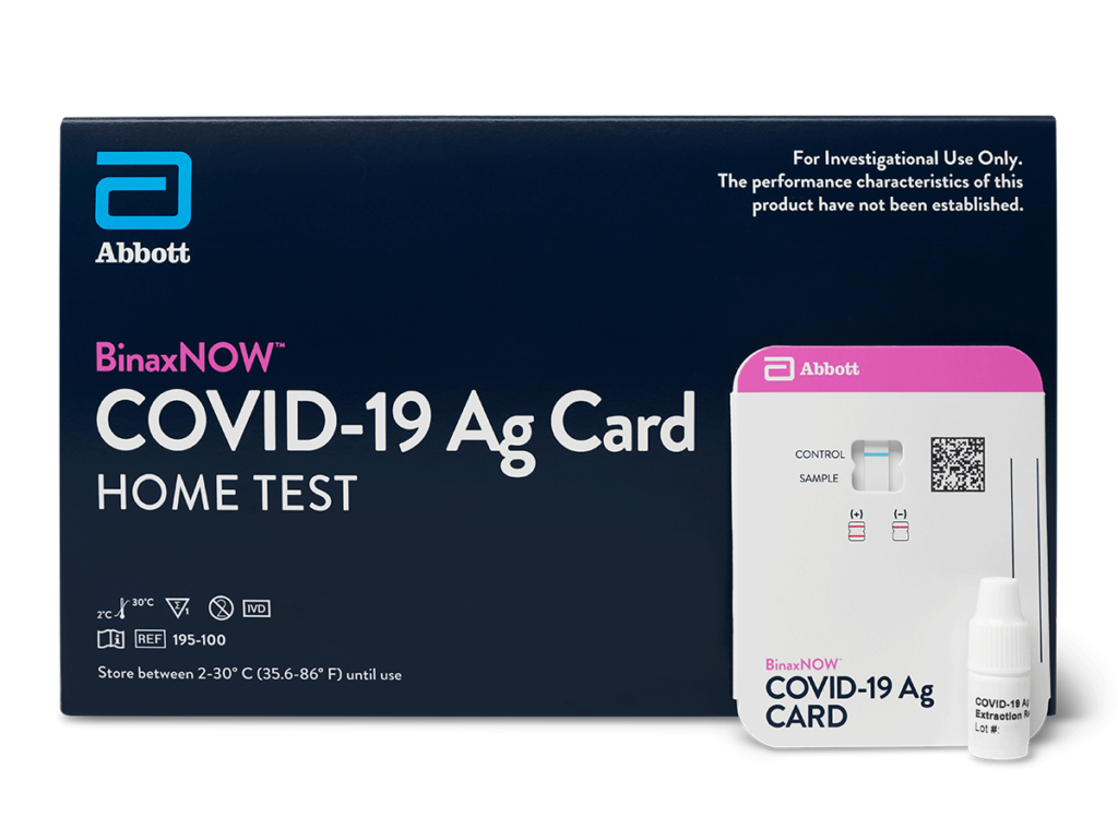 Abbott BinaxNOW COVID-19 Ag Card Home Test